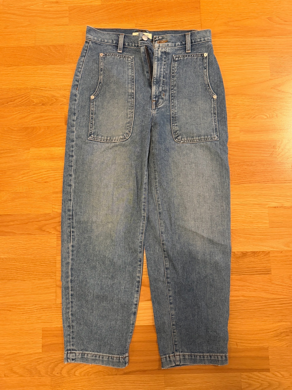 Madewell workwear edition high waist ankle balloon jeans sz 26